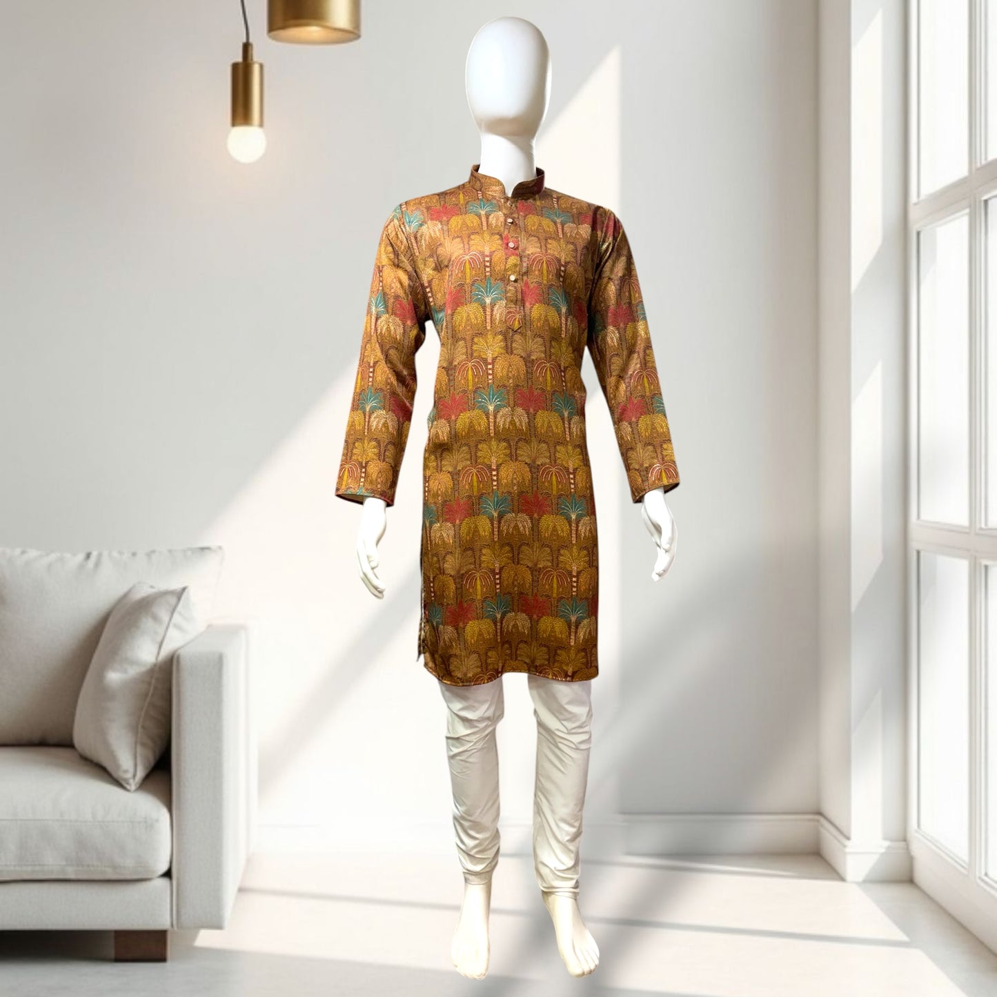 "Shelak" Premium digital printed kurta with foil.