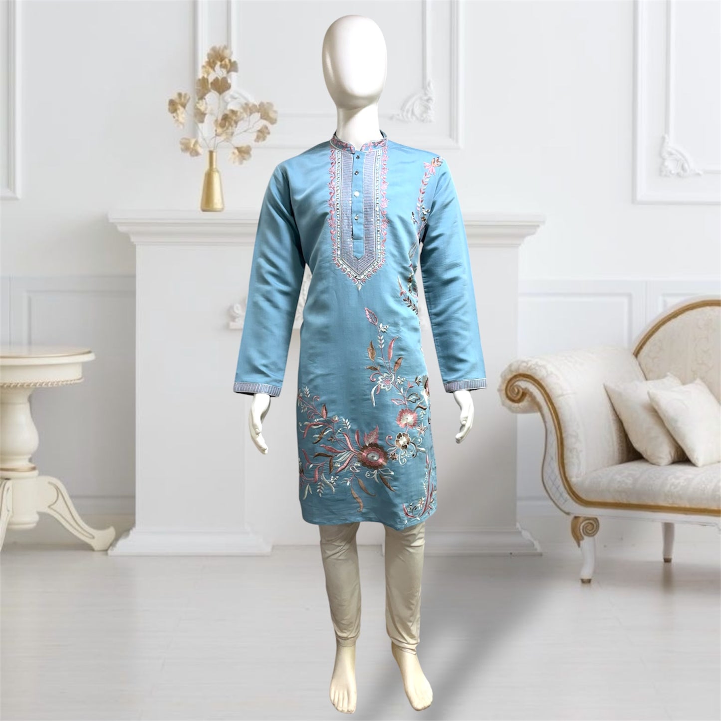 "Sanav" Premium embroidery kurta.
