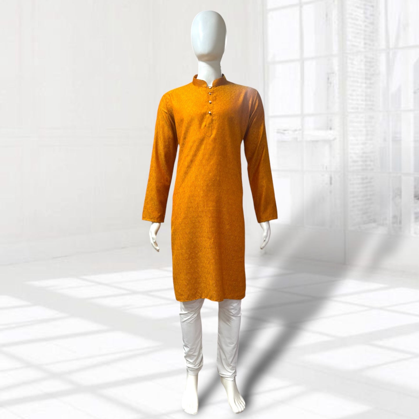 "Tarav" Self weave fabric kurta.