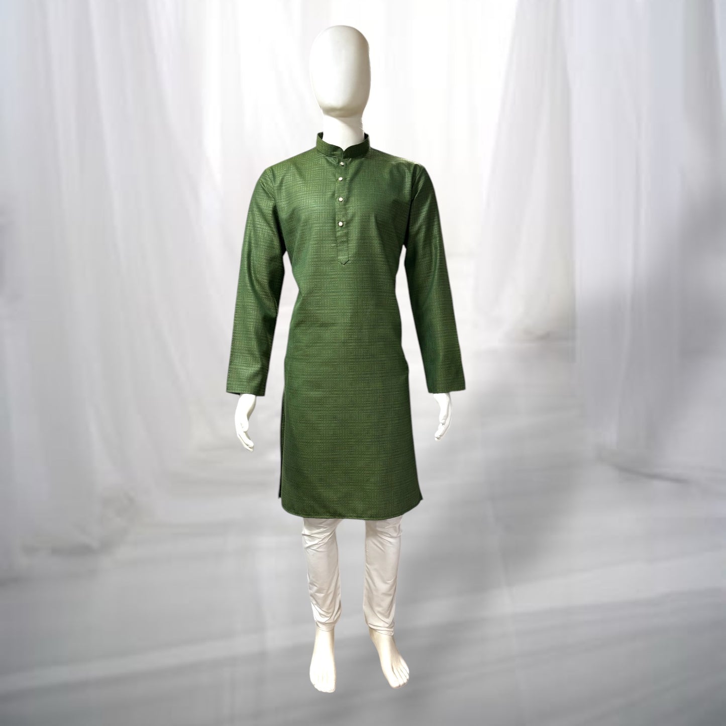 "Rishi" Self weave fabric kurta.