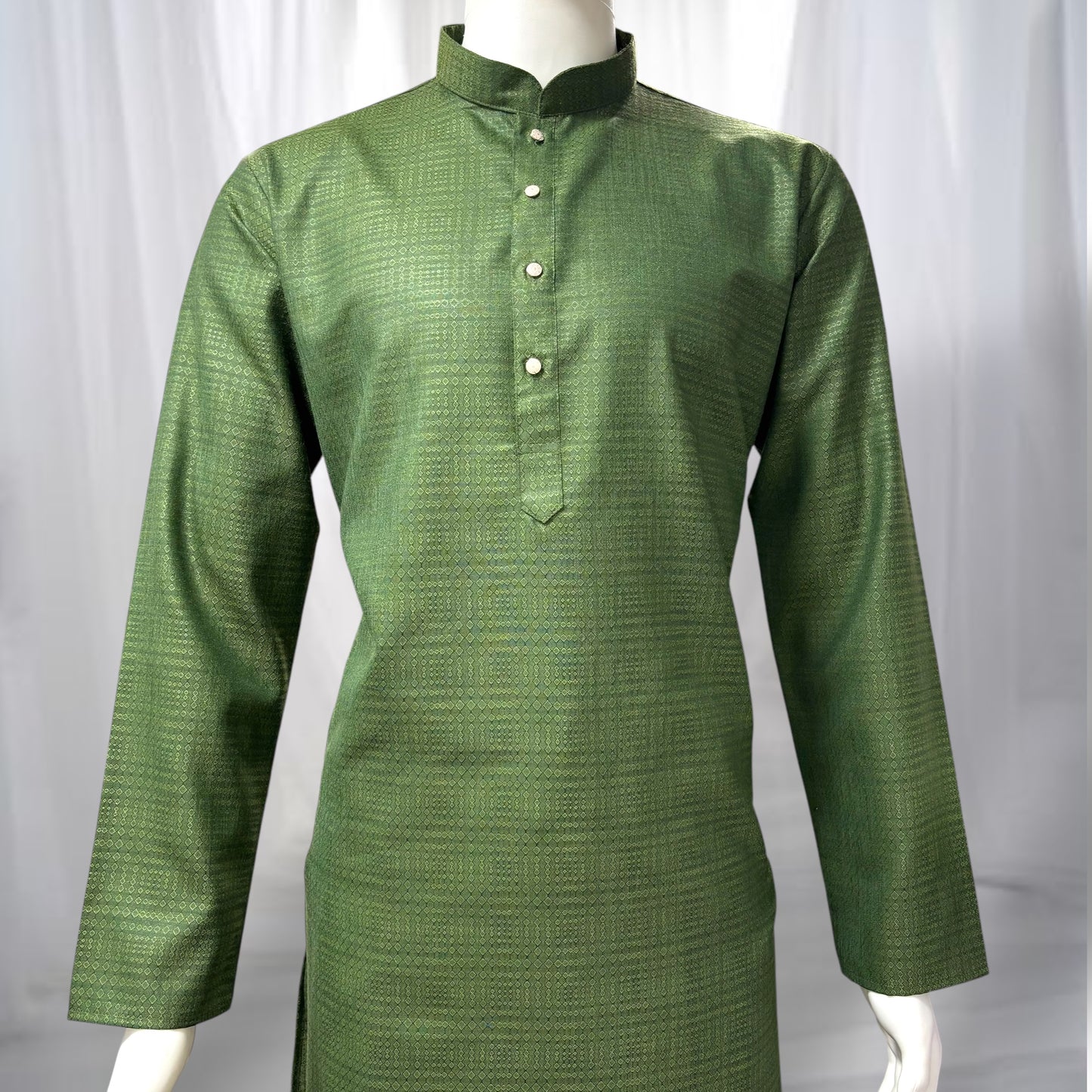 "Rishi" Self weave fabric kurta.