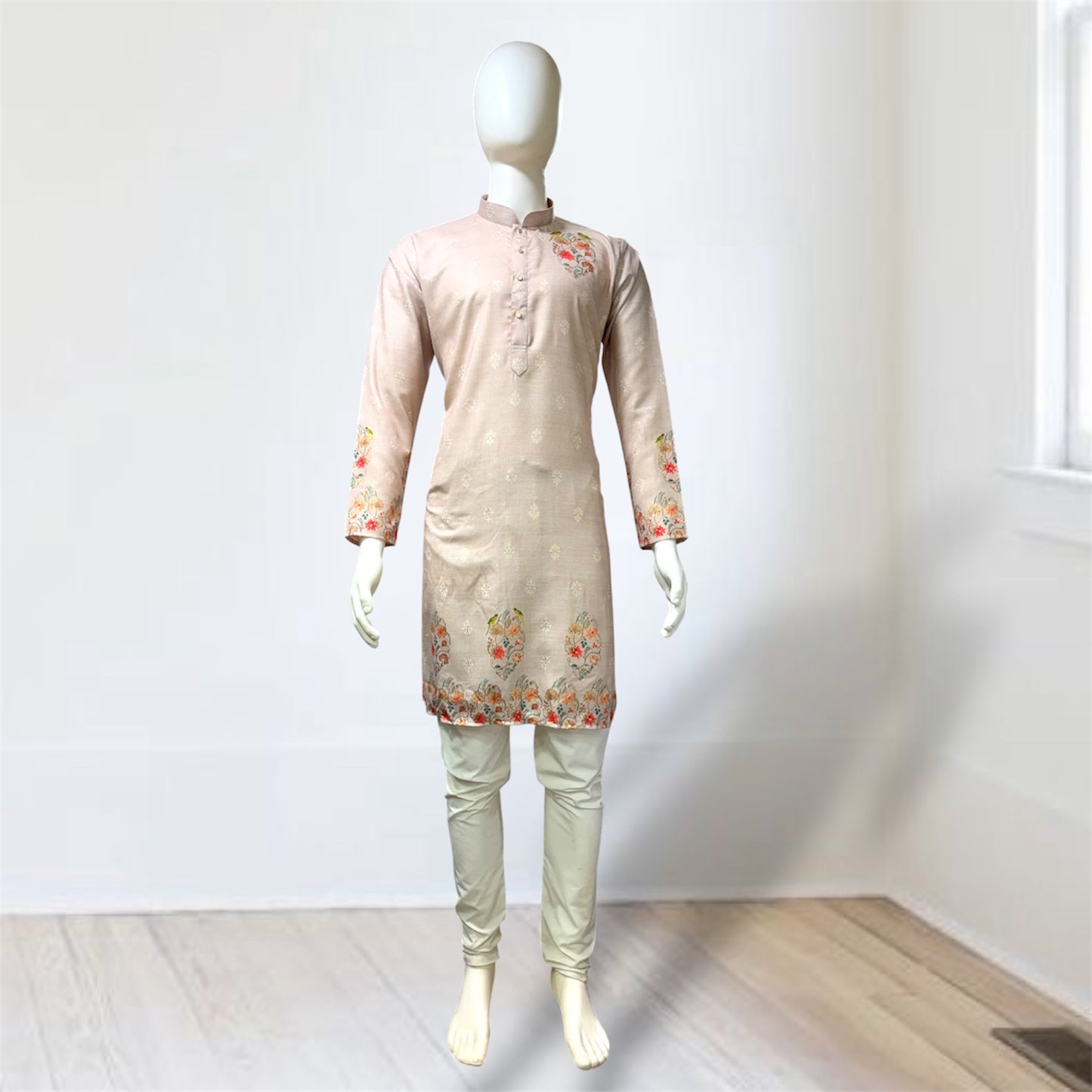 "Ajay" Premium digital and foil printed kurta.