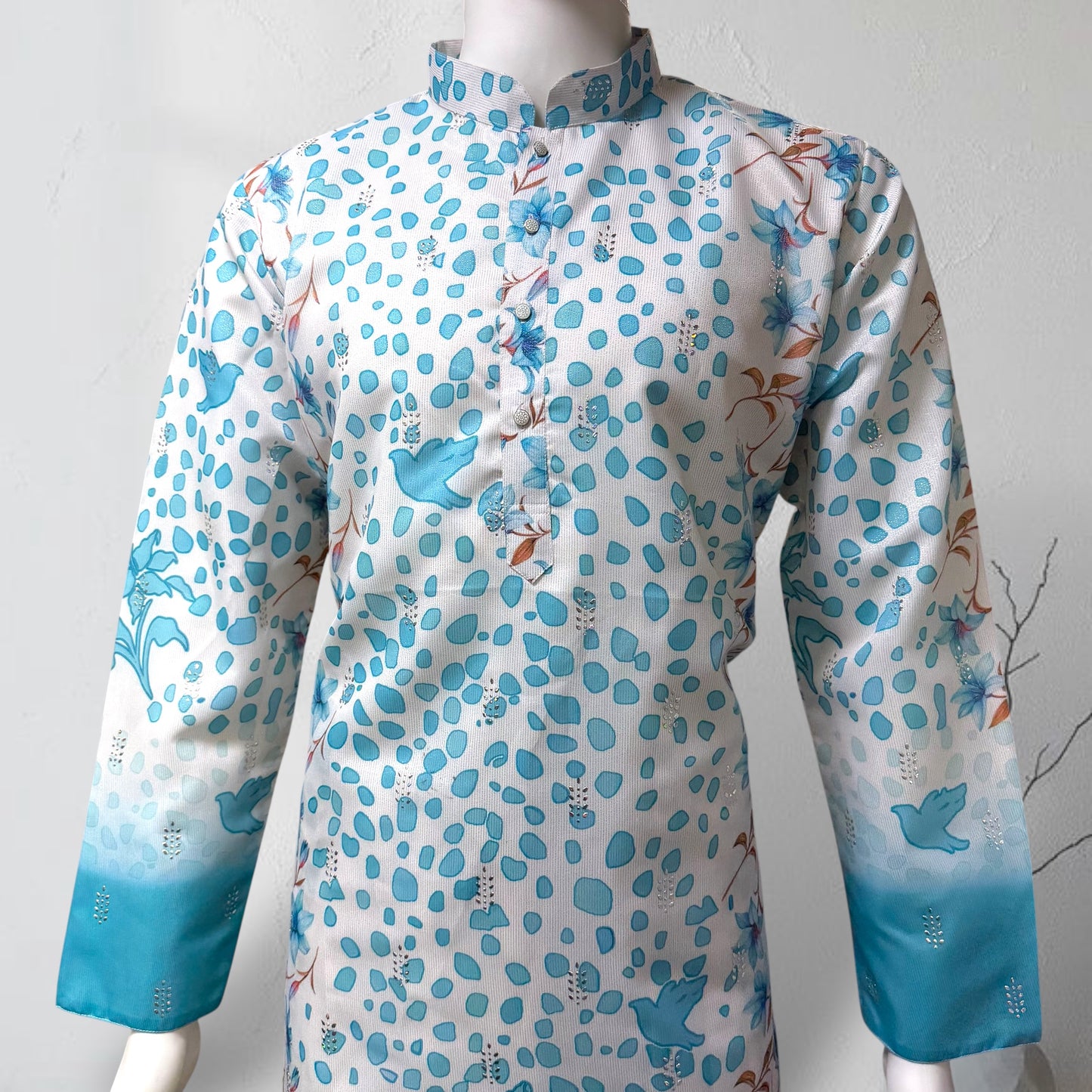 "Piyush" Premium digital printed kurta with lining.