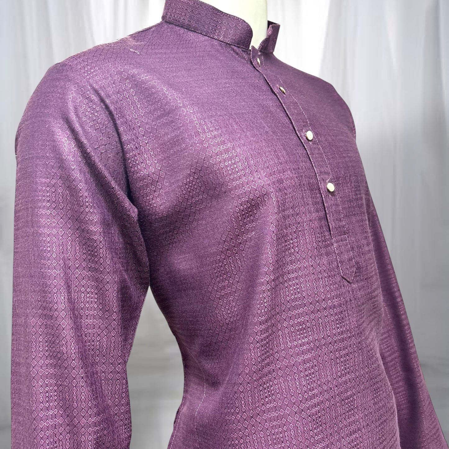 "Rishi" Self weave fabric kurta.