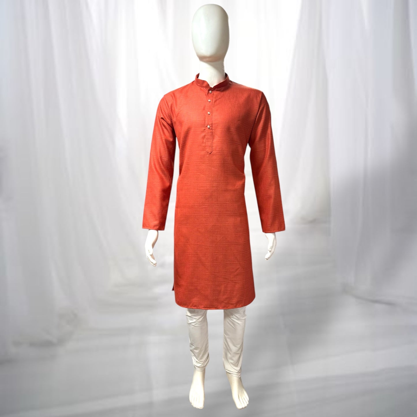 "Rishi" Self weave fabric kurta.