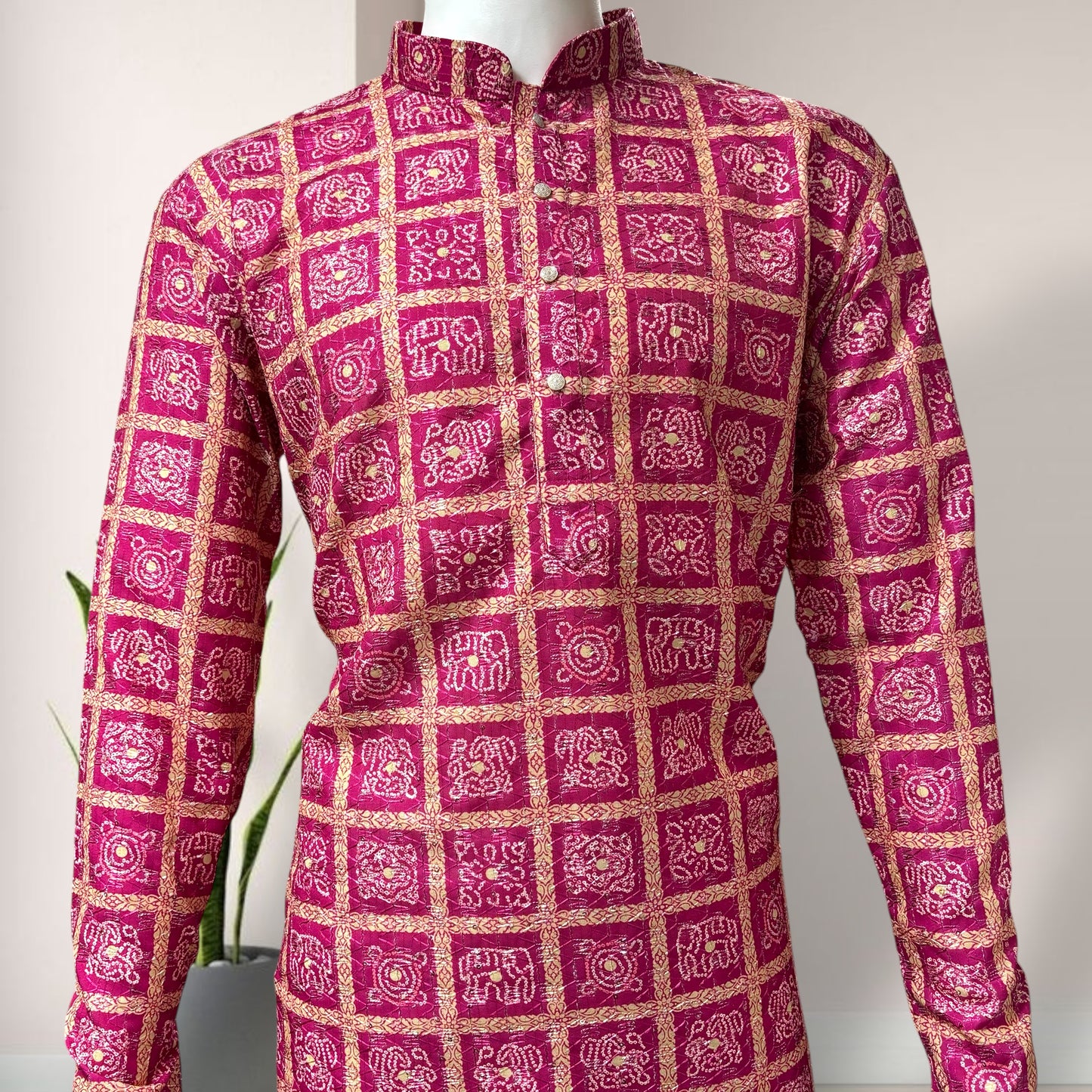 "Shlok" Bandhani Kurta.