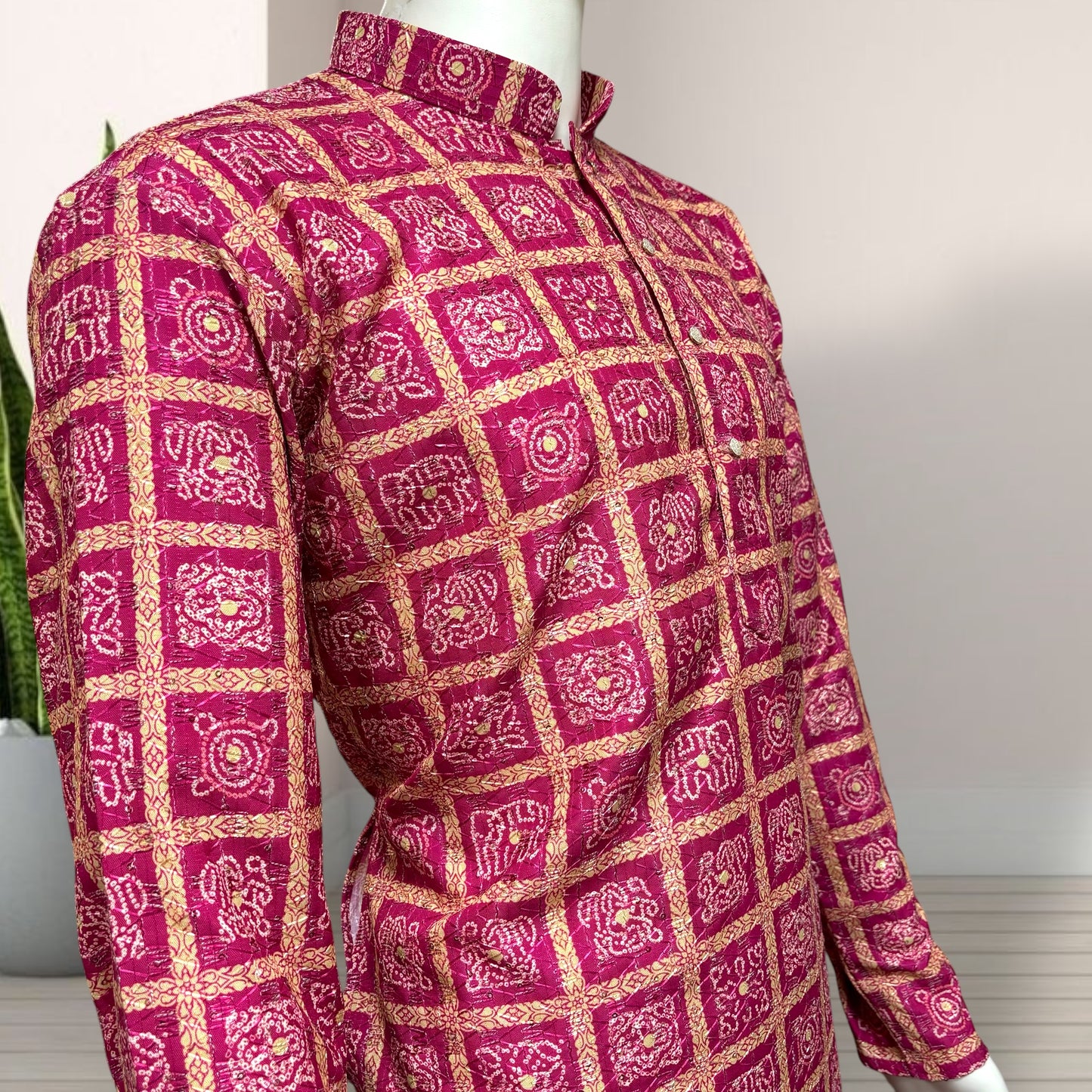 "Shlok" Bandhani Kurta.