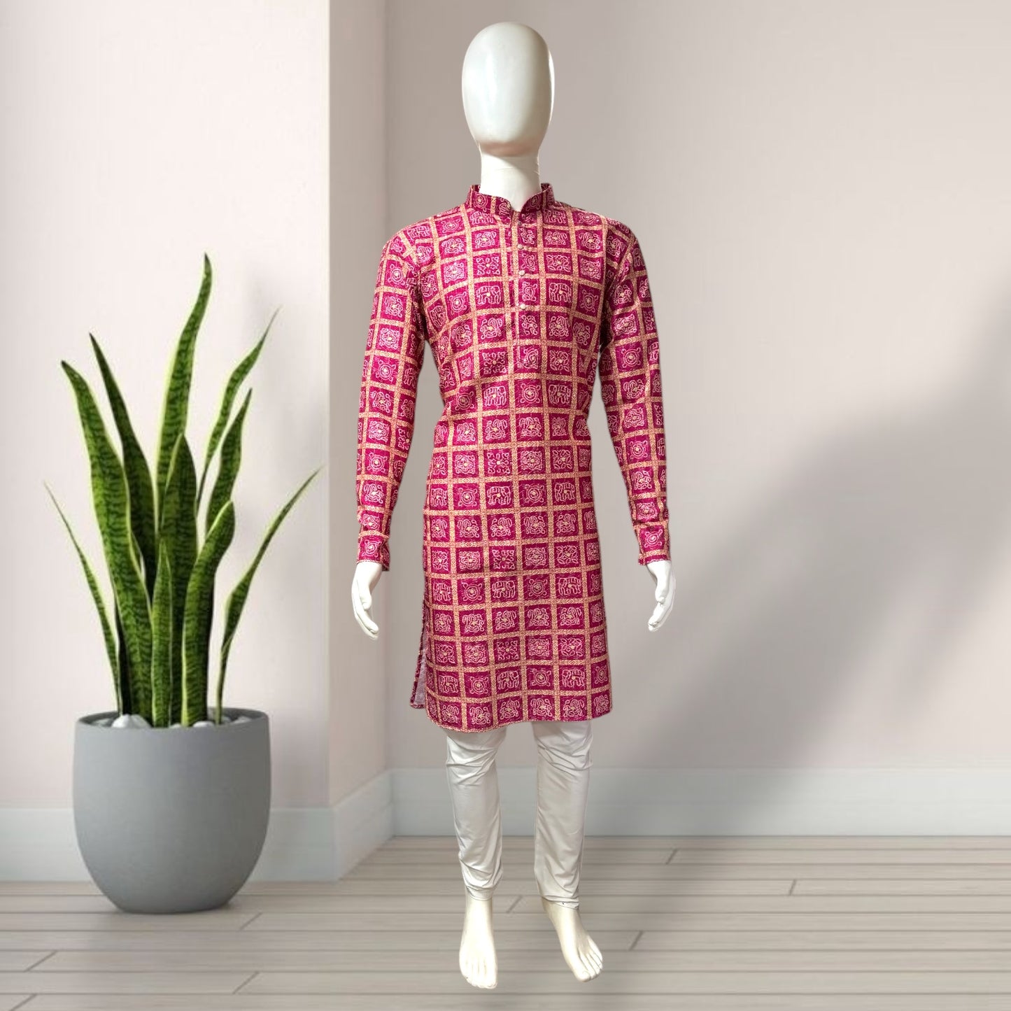 "Shlok" Bandhani Kurta.