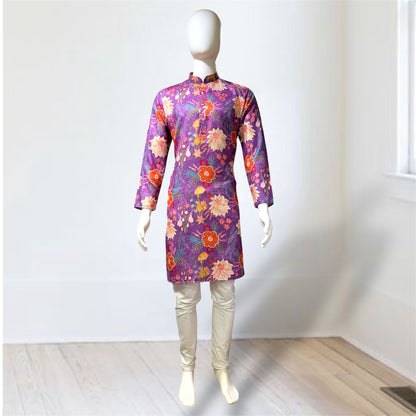 "Mishay" Digital and foil printed kurta.