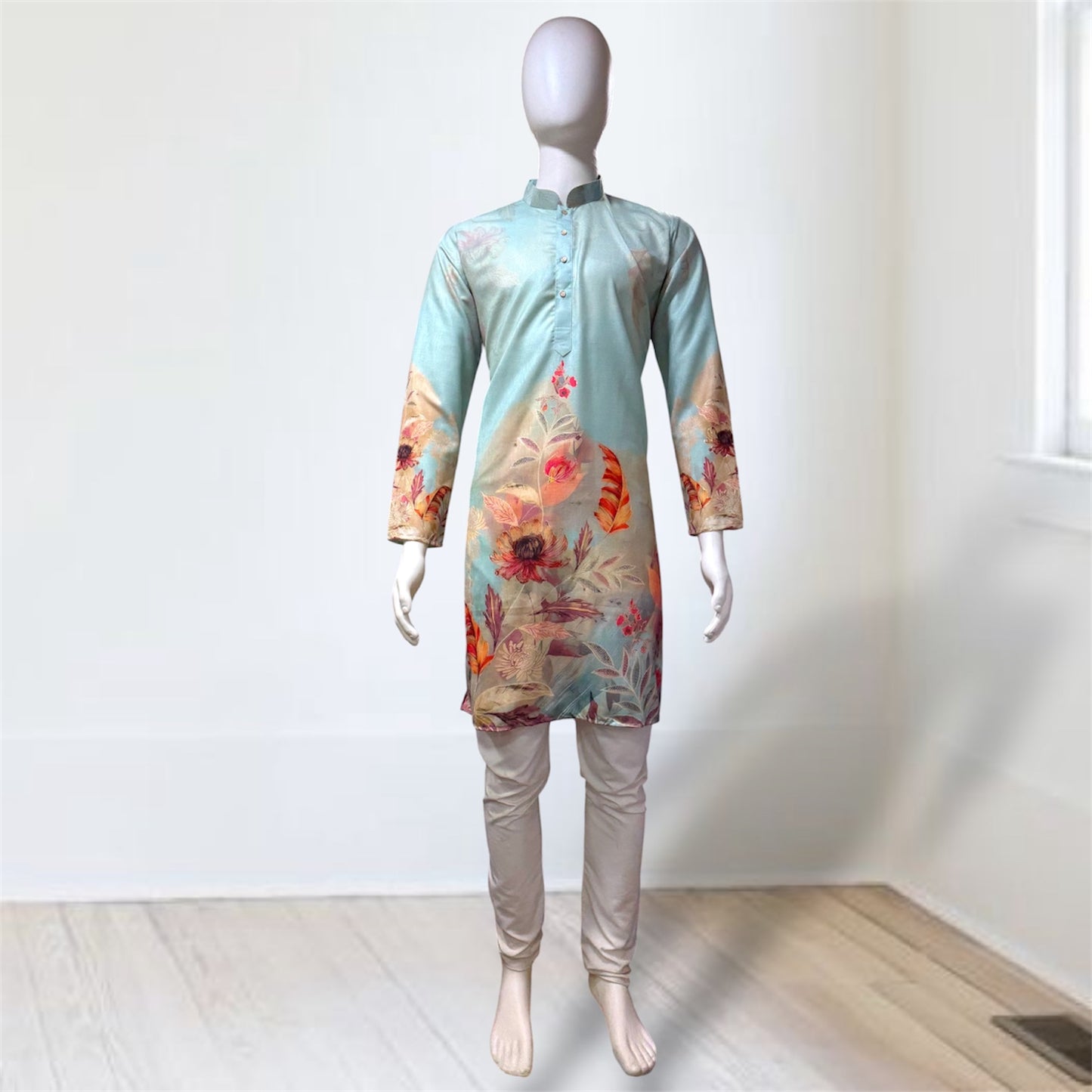 "Nirav" Designer digital printed kurta with foil print.