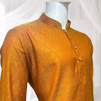 "Tarav" Self weave fabric kurta.