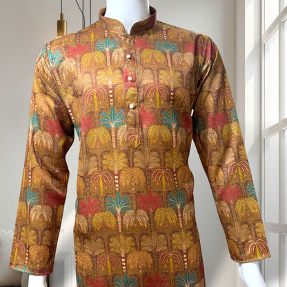 "Shelak" Premium digital printed kurta with foil.