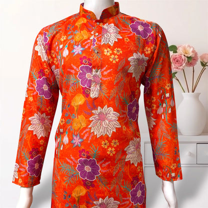 "Mishay" Digital and foil printed kurta.