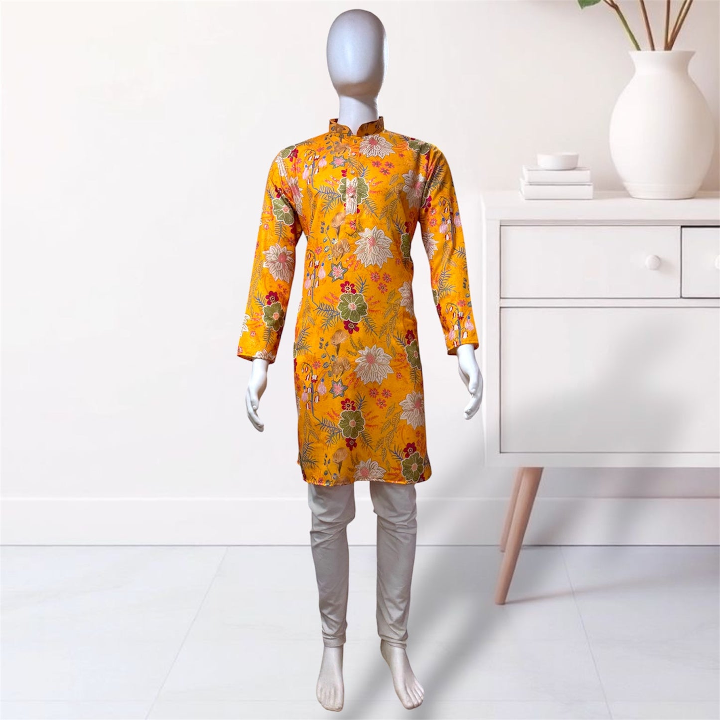 "Mishay" Digital and foil printed kurta.