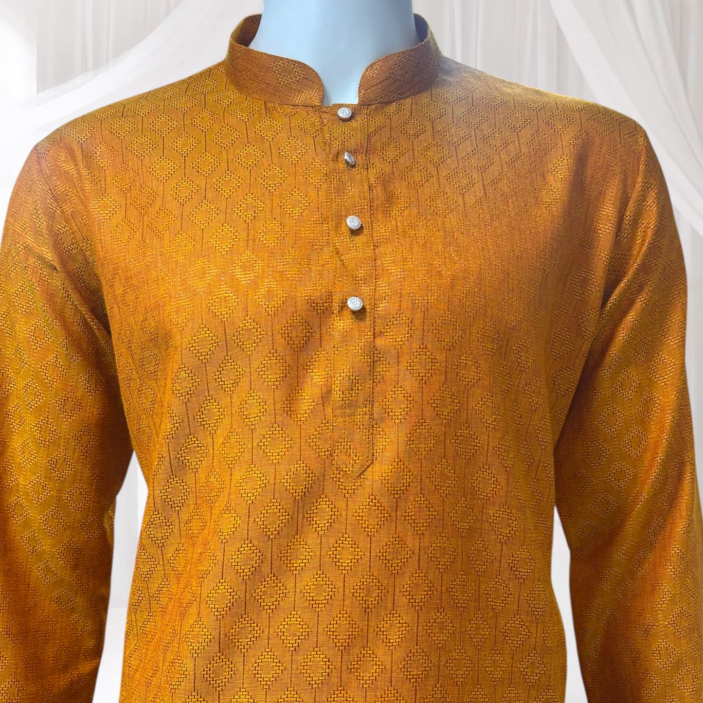 "Tarav" Self weave fabric kurta.
