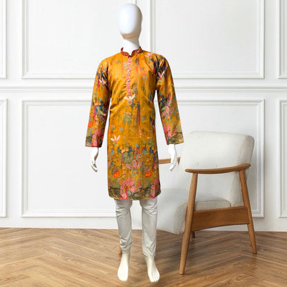 "Krishang" Premium digital printed kurta with lining.