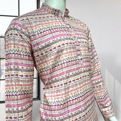 "Omesh" Premium digital printed kurta with thread and sequins work.