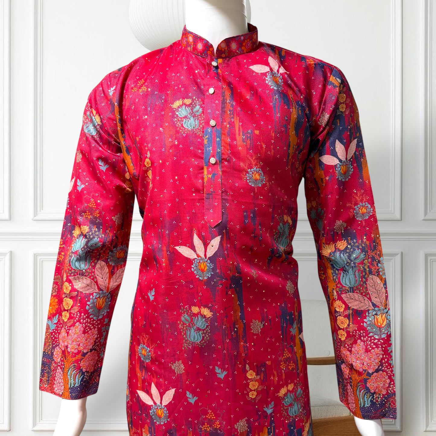 "Krishang" Premium digital printed kurta with lining.
