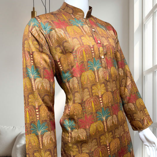 "Shelak" Premium digital printed kurta with foil.