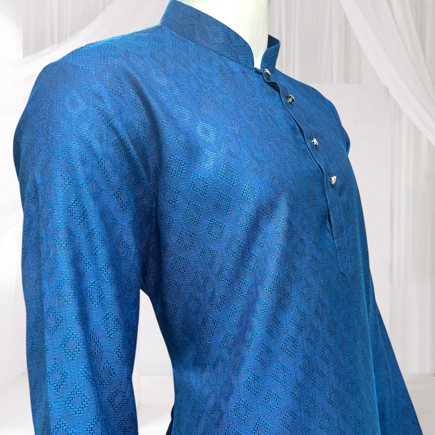 "Tarav" Self weave fabric kurta.