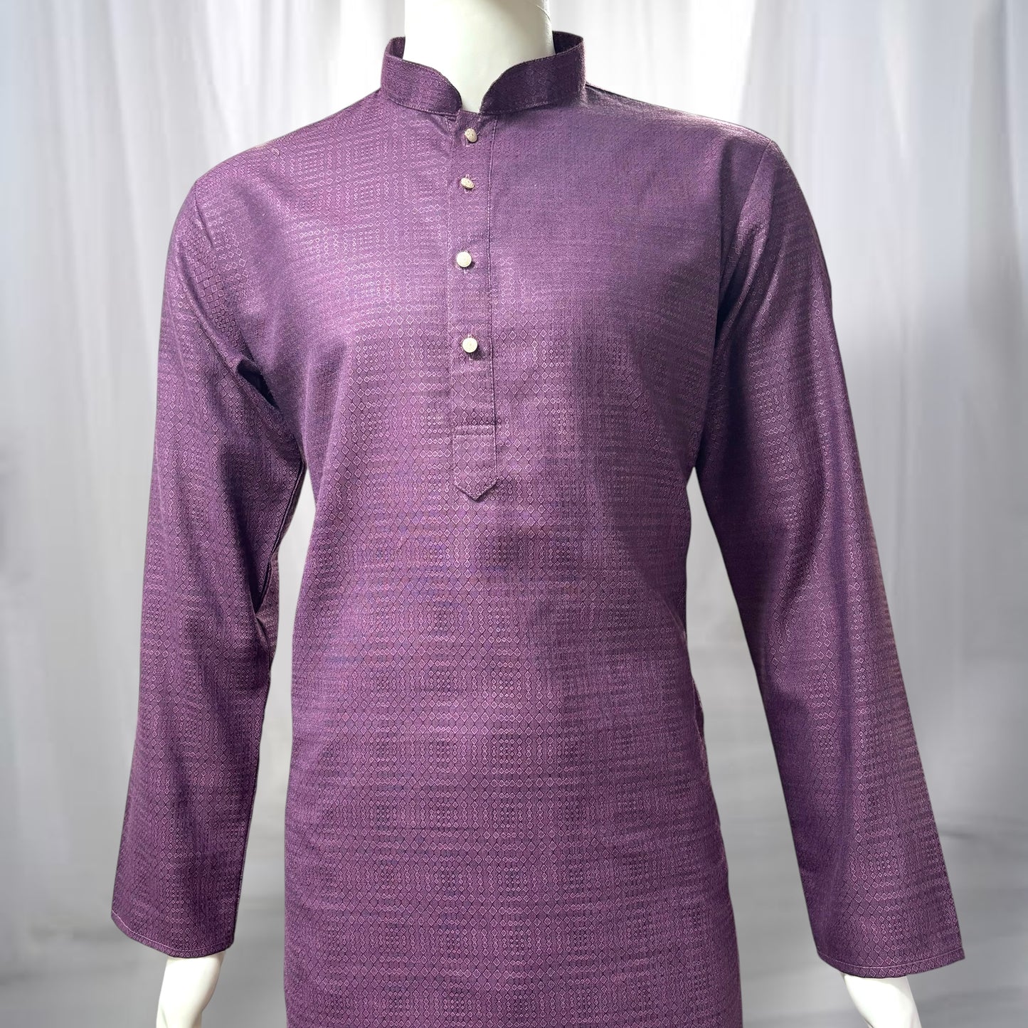 "Rishi" Self weave fabric kurta.