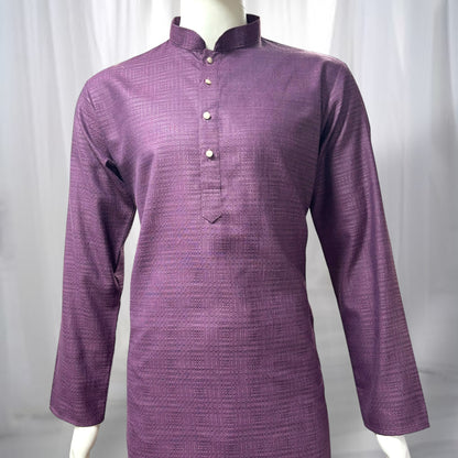 "Rishi" Self weave fabric kurta.