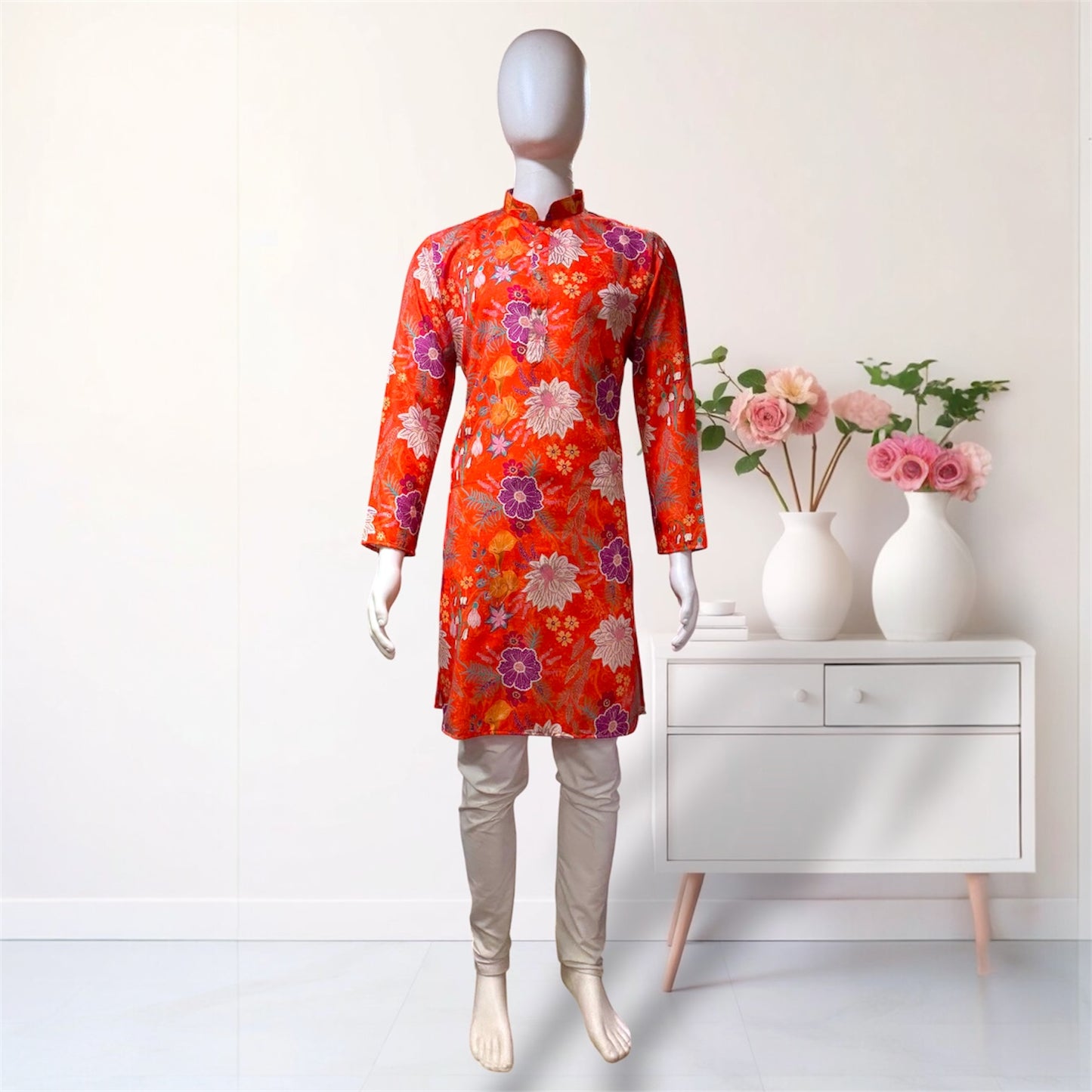 "Mishay" Digital and foil printed kurta.
