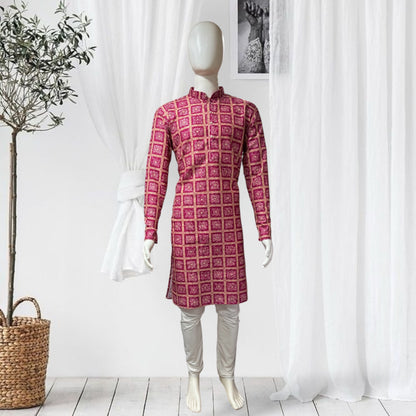 "Shlok" Bandhani Kurta.