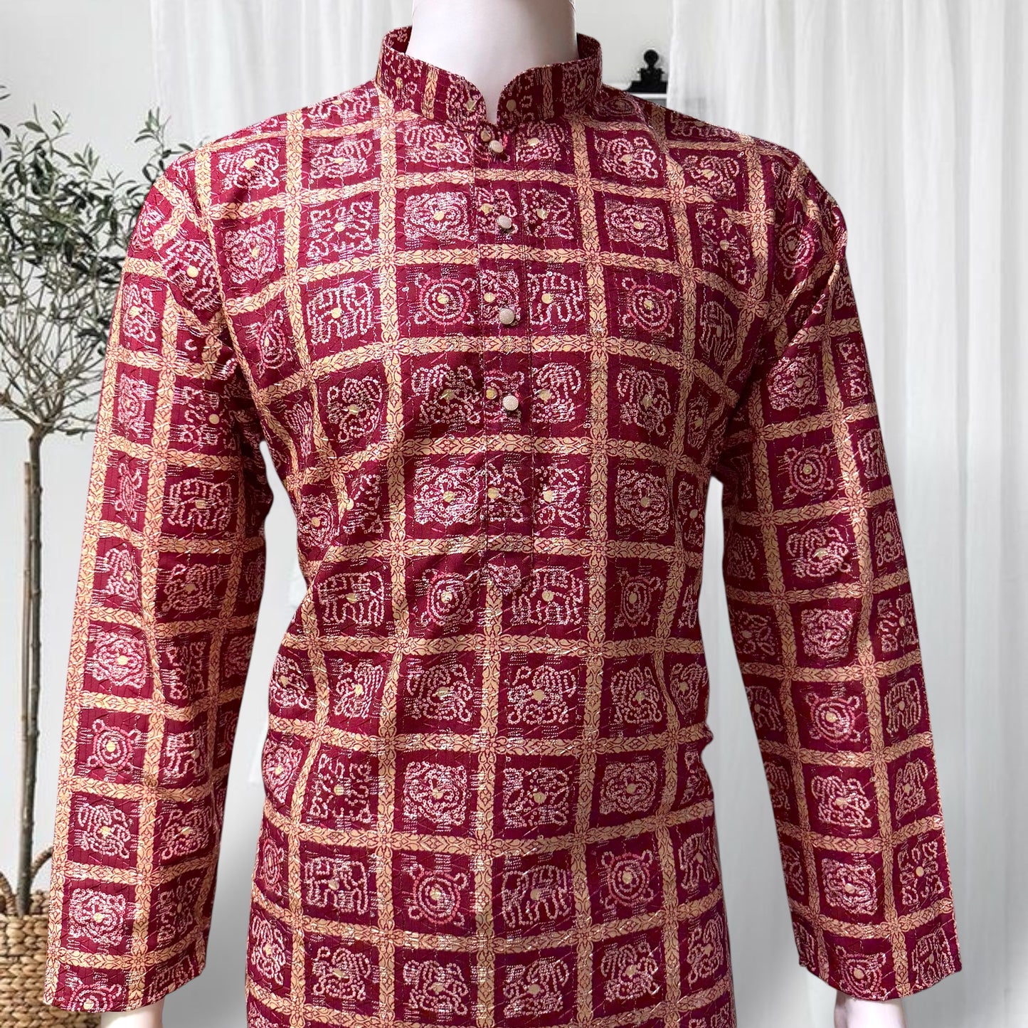 "Shlok" Bandhani Kurta.