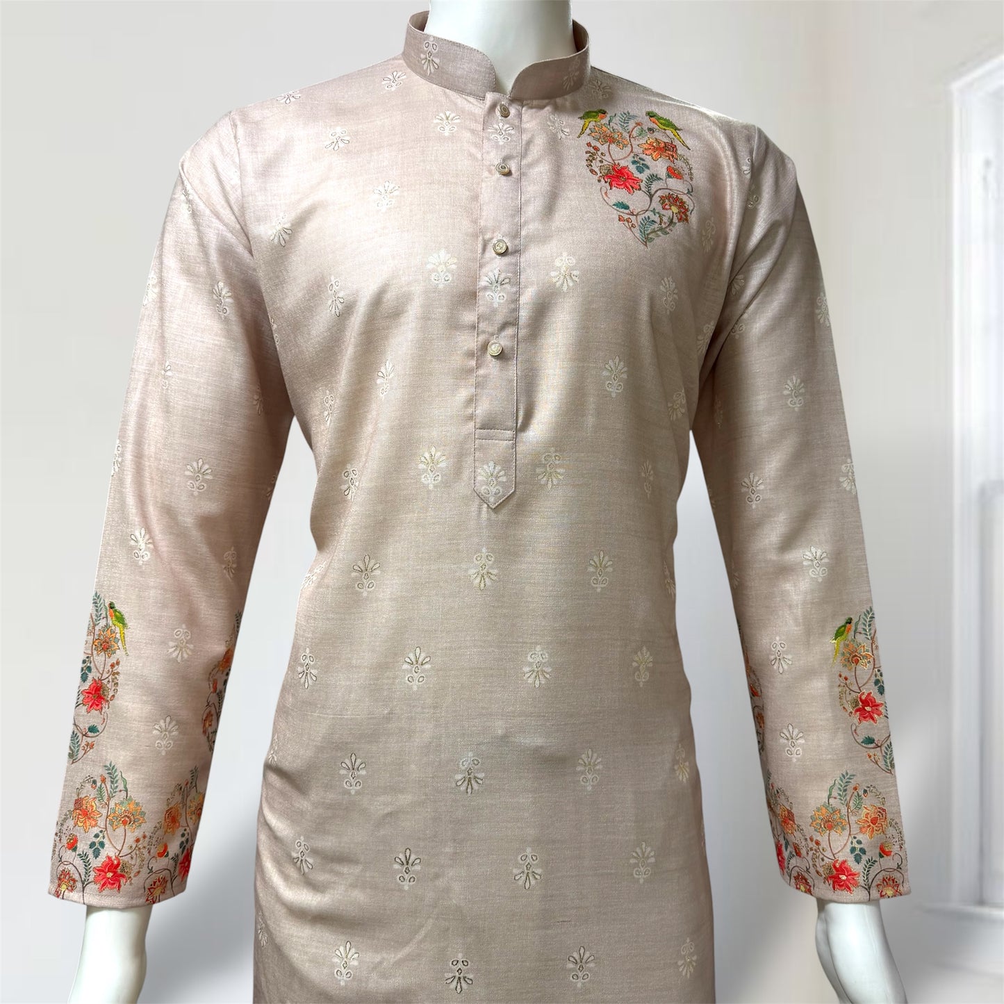 "Ajay" Premium digital and foil printed kurta.