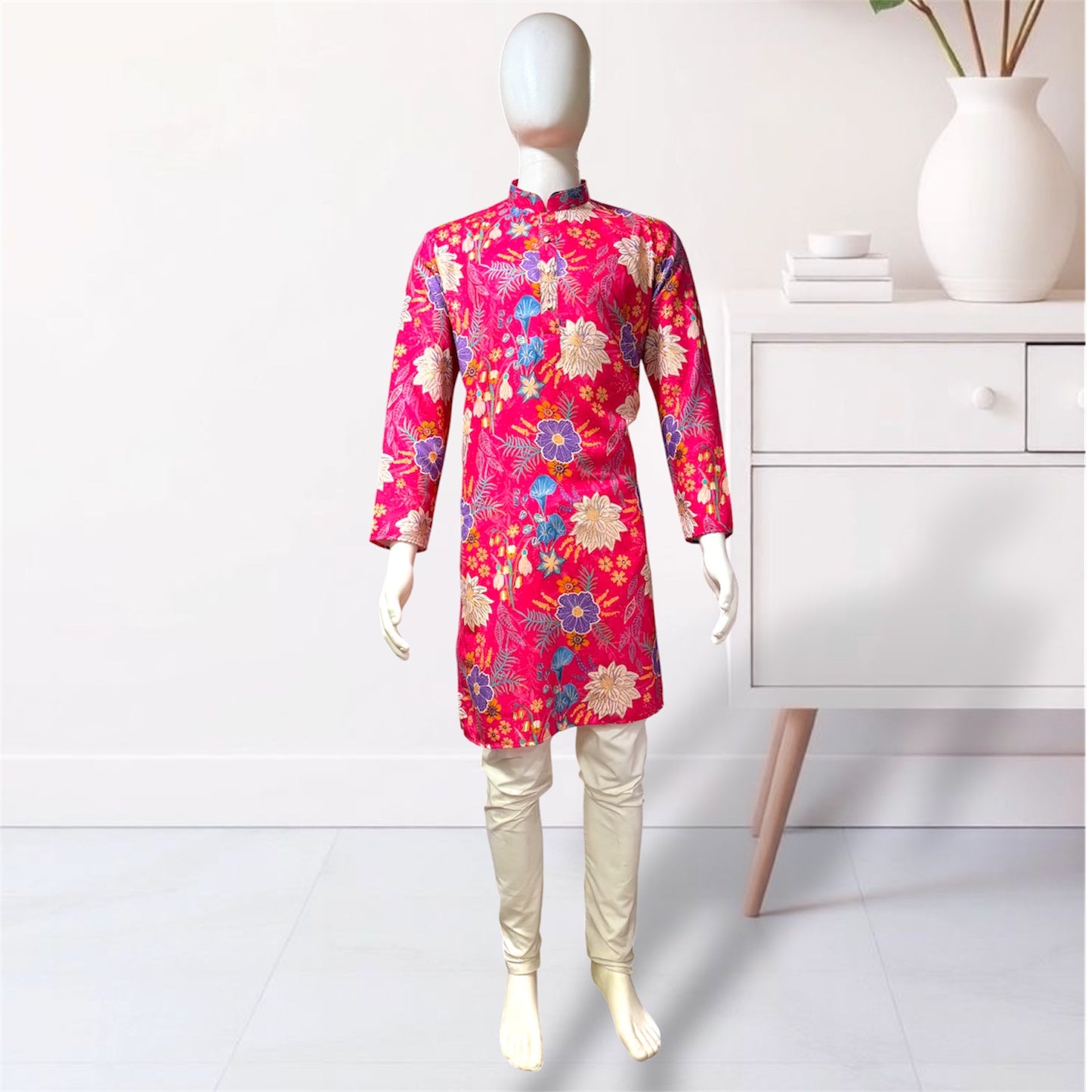 "Mishay" Digital and foil printed kurta.