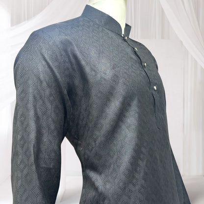 "Tarav" Self weave fabric kurta.