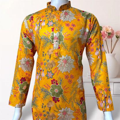 "Mishay" Digital and foil printed kurta.