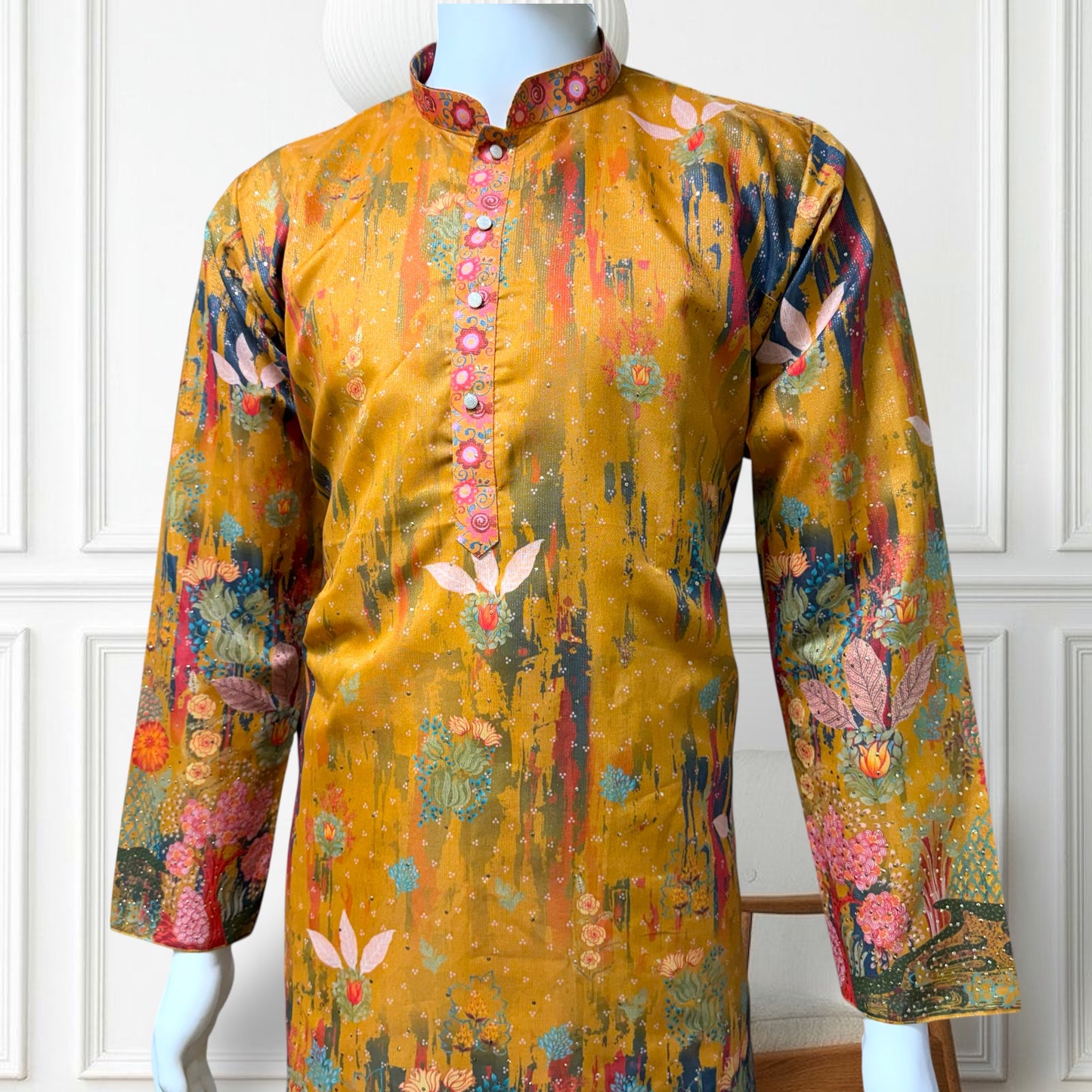 "Krishang" Premium digital printed kurta with lining.