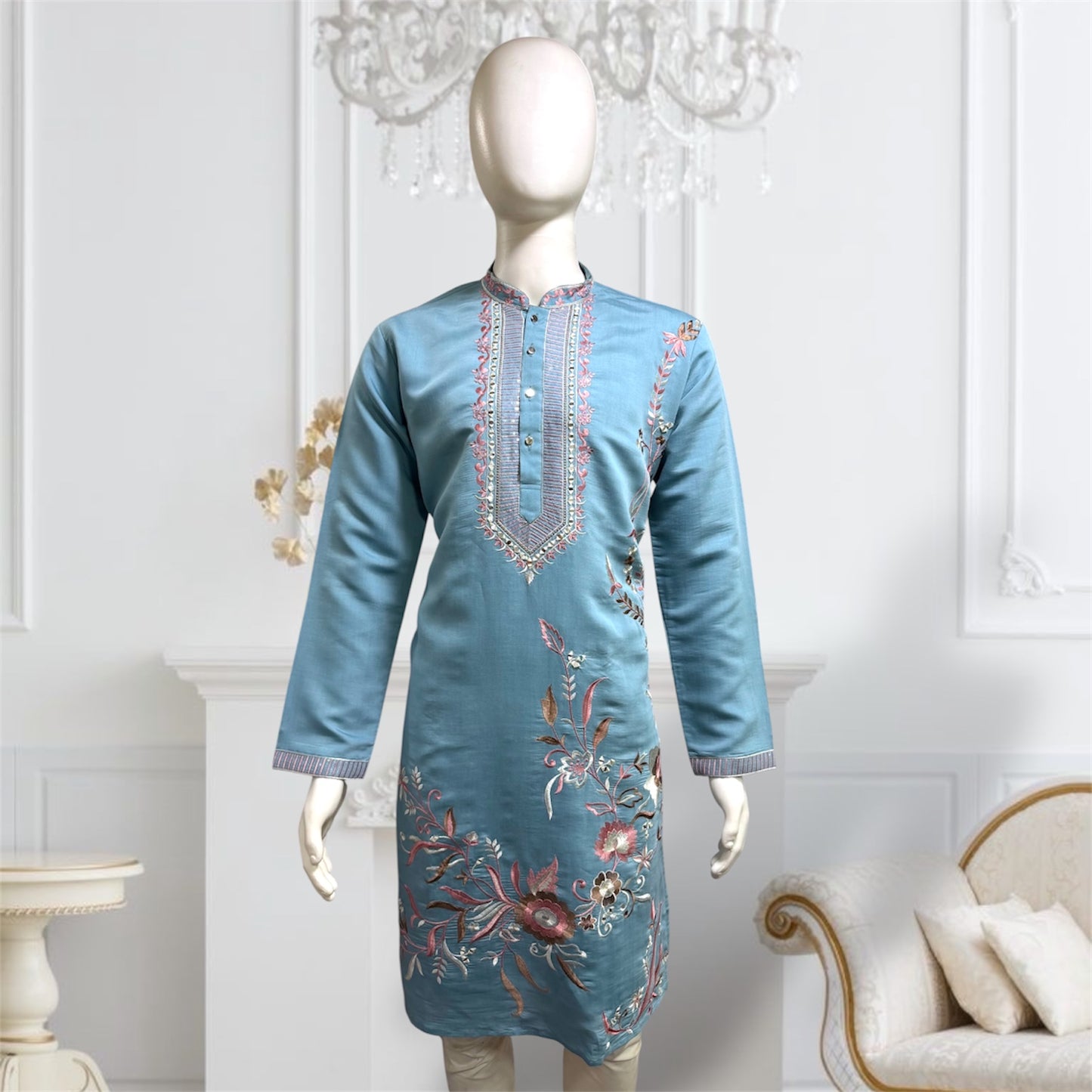 "Sanav" Premium embroidery kurta.