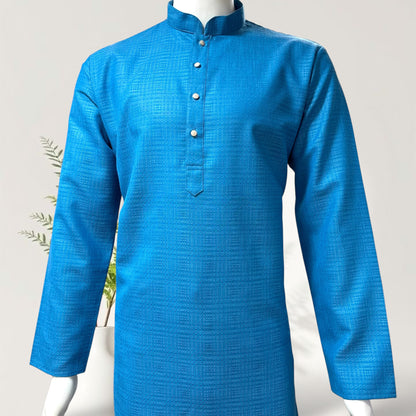 "Rishi" Self weave fabric kurta.