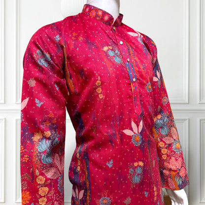 "Krishang" Premium digital printed kurta with lining.