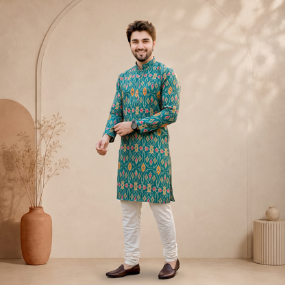 "Tavir" Digital Patola Printed Kurta.