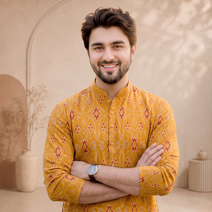 "Tavir" Digital Patola Printed Kurta.