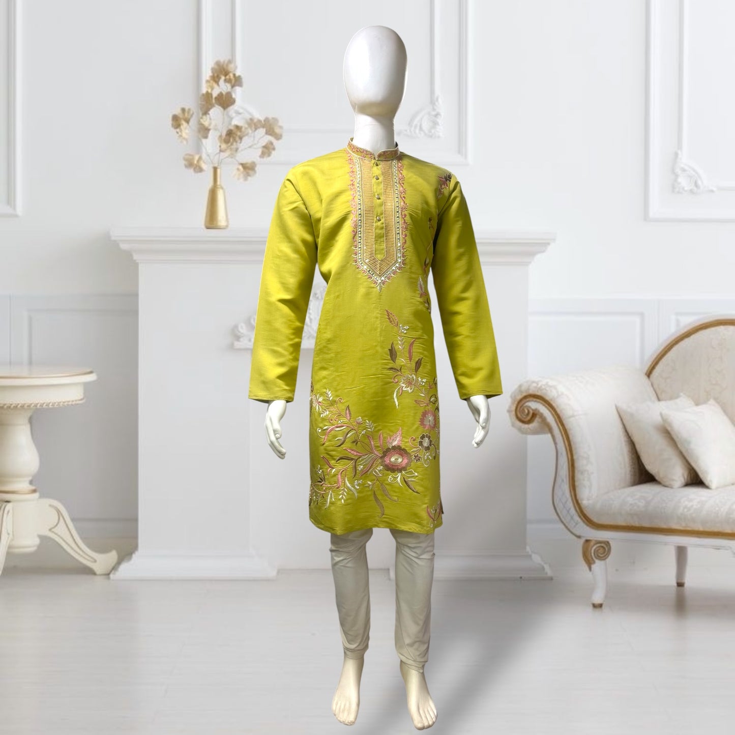 "Sanav" Premium embroidery kurta.