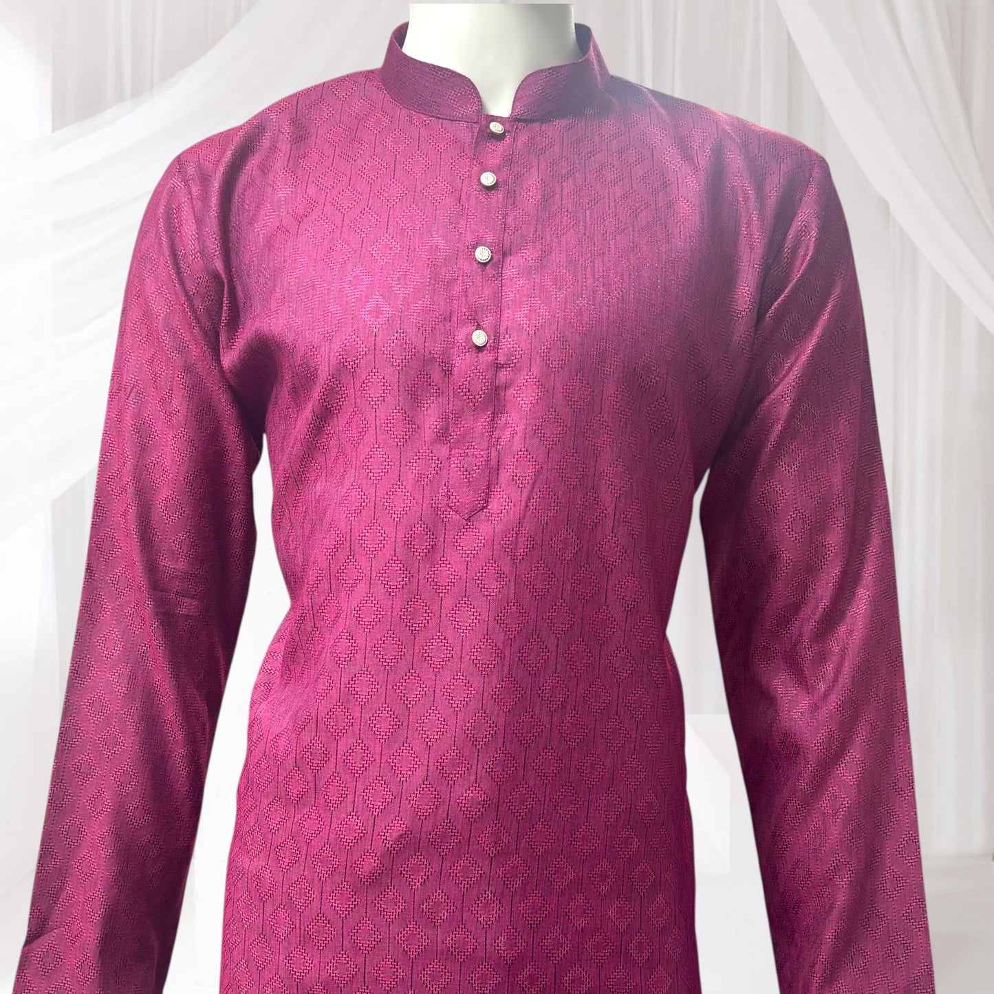 "Tarav" Self weave fabric kurta.