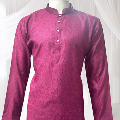 "Tarav" Self weave fabric kurta.