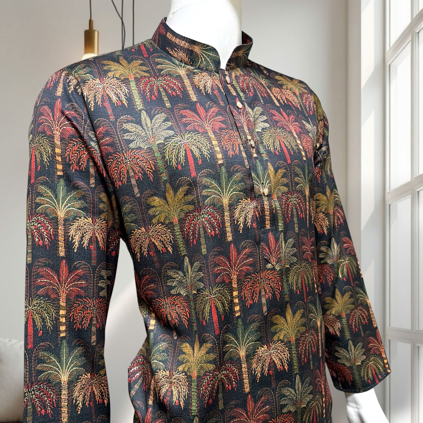 "Shelak" Premium digital printed kurta with foil.