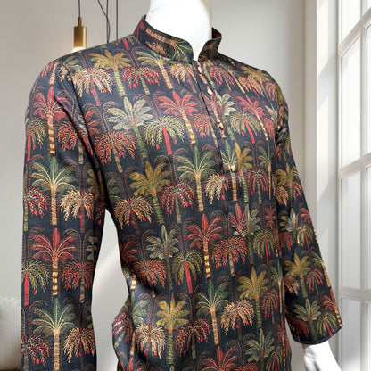 "Shelak" Premium digital printed kurta with foil.