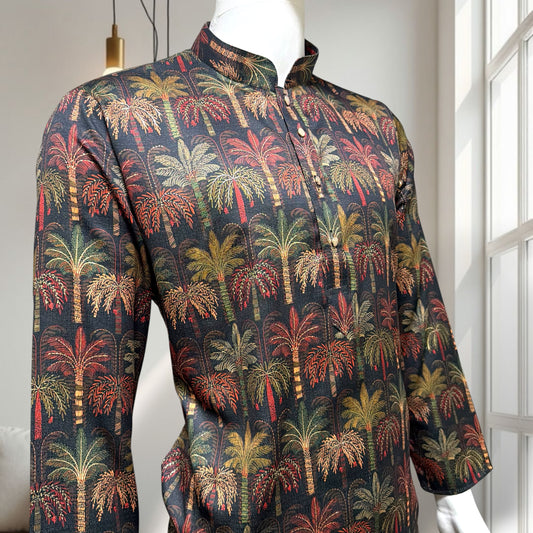 "Shelak" Premium digital printed kurta with foil.