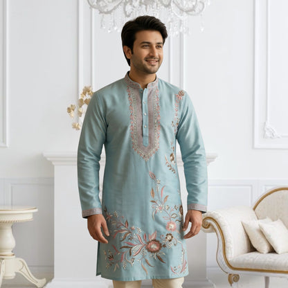"Sanav" Premium embroidery kurta.