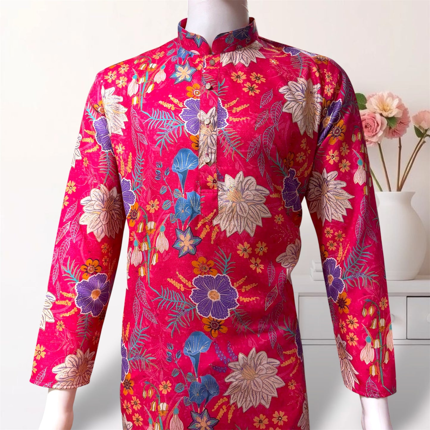 "Mishay" Digital and foil printed kurta.