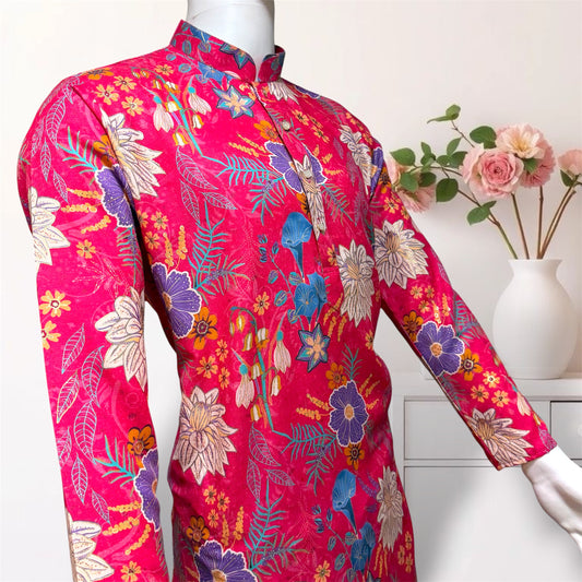 "Mishay" Digital and foil printed kurta.