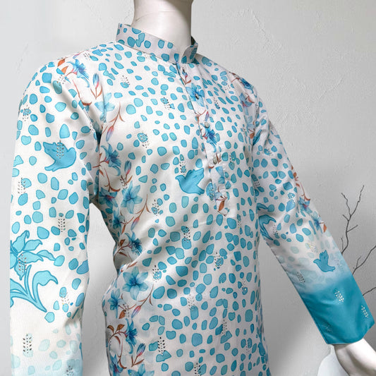 "Piyush" Premium digital printed kurta with lining.