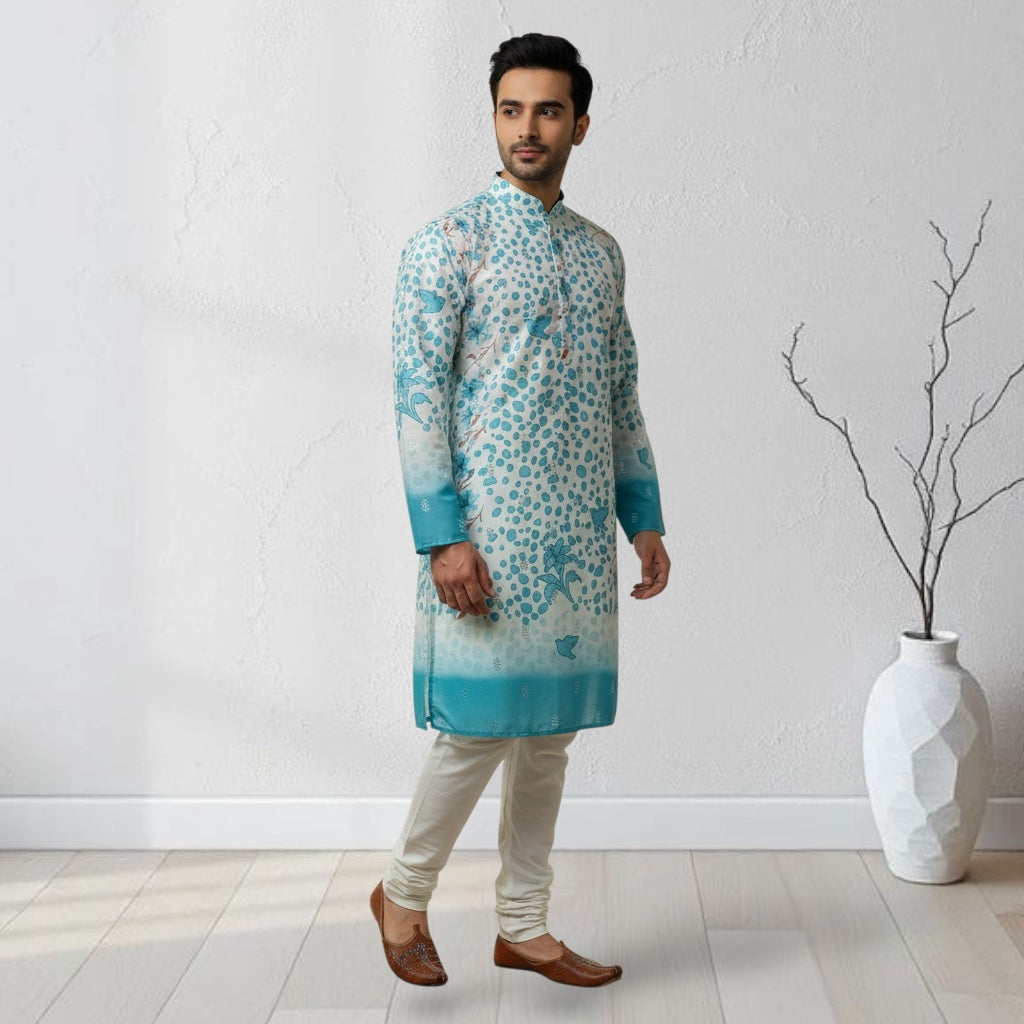 "Piyush" Premium digital printed kurta with lining.